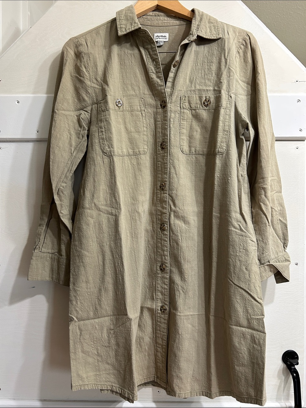 Rhythm button up shirt dress